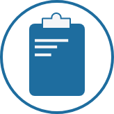Prototype and test icon represented by a clipboard